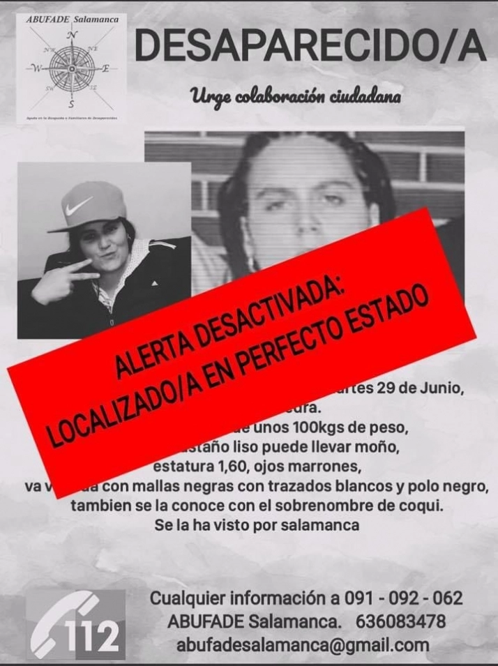 Foto 2 - Vanesa, la mujer desaparecida en Cantalapiedra, aparece en buen estado