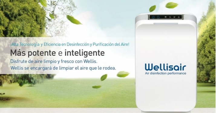 Desinfecta de virus el aire y todas las superficies con Wellisair, un producto en exclusiva de...