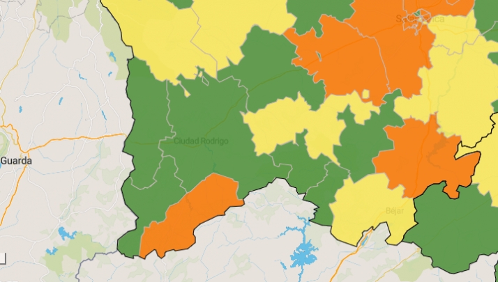 La Zona de Robleda entra en ‘naranja’ y la de Tamames en ‘amarillo’ tras detectarse sendos...