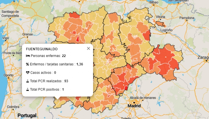 Jornada favorable con un descenso de 5 casos activos en el global de la comarca mirobrigense  