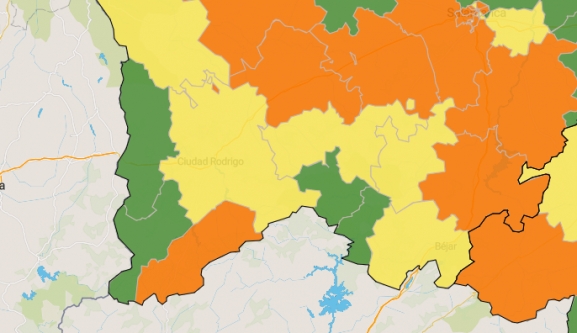 La Zona de La Fuente de San Esteban entra en ‘naranja’ y la de Ciudad Rodrigo en ‘amarillo’ ...