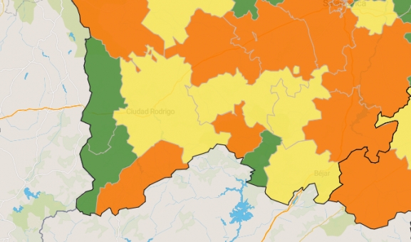 La Zona de La Alberca salta directamente al ‘naranja’ tras detectar un positivo por PCR  