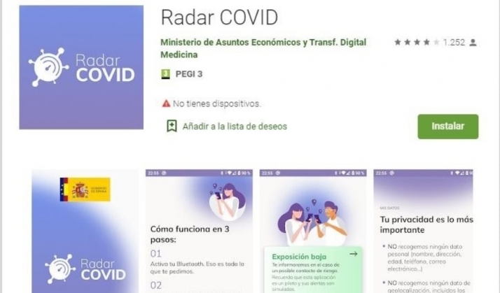 Denuncian graves deficiencias de accesibilidad en la app Radar Covid para el rastreo de...