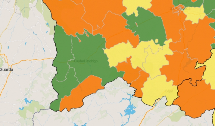 La Zona de Ciudad Rodrigo deja atrás el amarillo pero pasa a encabezar el ranking de casos activos ...