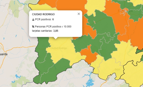 La Zona de Ciudad Rodrigo vuelve al amarillo tras detectarse 4 positivos por PCR en las últimas...