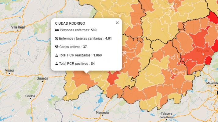 Detectado un nuevo positivo en la Zona de Ciudad Rodrigo y otro en la de La Alberca  