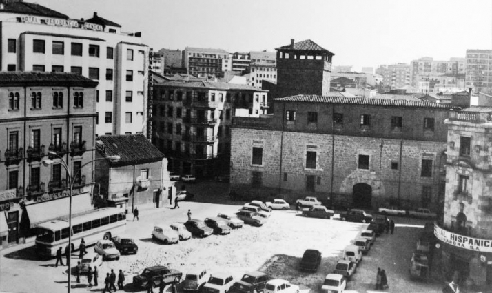 La plaza de Santa Eulalia en 1976