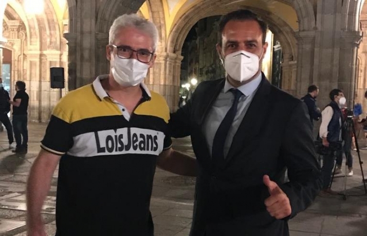 Nacho Alonso participa en Salamanca en la manifestación en defensa de la hostelería  