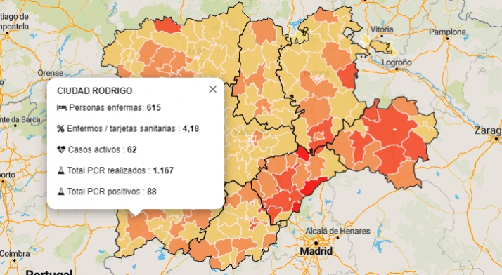 Un positivo más en la Zona de Ciudad Rodrigo en la jornada en que Fuentes de Oñoro deja el...