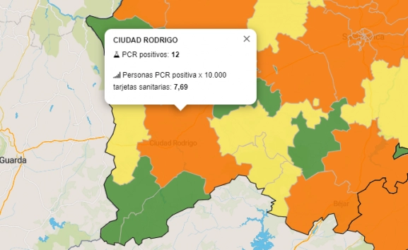 La Zona Básica de Ciudad Rodrigo entra en ‘naranja’ tras detectarse 7 nuevos positivos por PCR ...