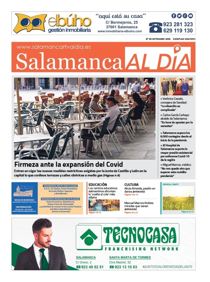 Este jueves sale a la calle el número de septiembre del periódico en papel SALAMANCA AL DÍA