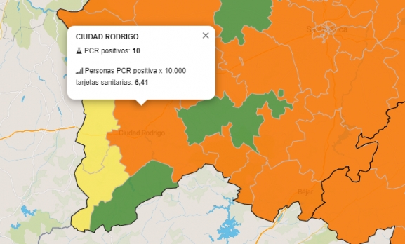Pésima jornada con 9 positivos más por PCR en la Zona Básica de Ciudad Rodrigo  