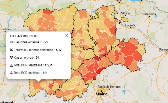 La Zona de Ciudad Rodrigo suma un positivo más mientras la de La Fuente regresa al verde  