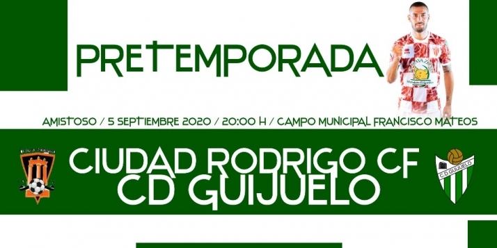 El Ciudad Rodrigo CF emitirá a través de Facebook su partido ante el Guijuelo  