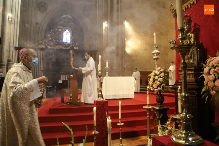 Misa en honor a la Virgen de la Vega en la Catedral de Salamanca