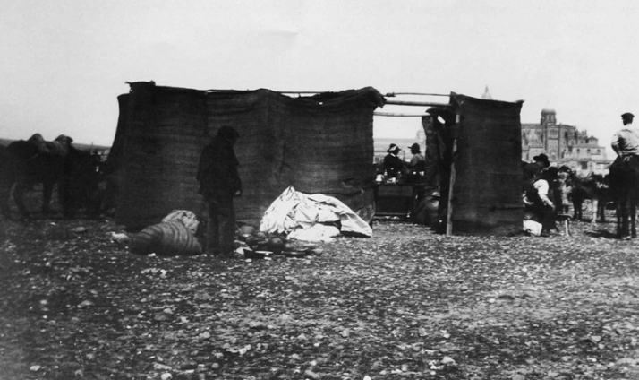 Una de las fotografías más antiguas del mercado de ganados de Salamanca  