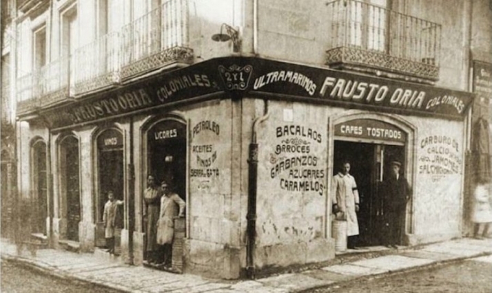 Ultramarinos Fausto Oria en la calle San Pablo