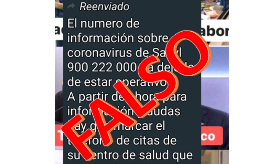 Este era el bulo que circulaba por las redes y ha denunciado la Junta