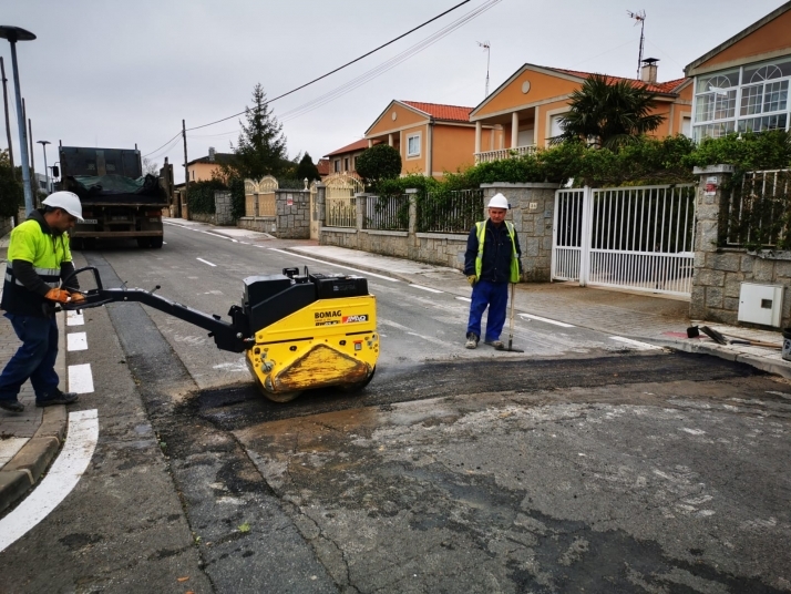 Imagen de las obras en la localidad salmantina