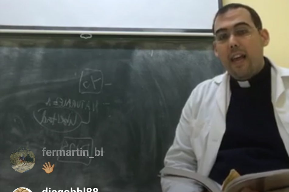 Anselmo Matilla también imparte clase por Instagram a sus alumnos del Seminario  