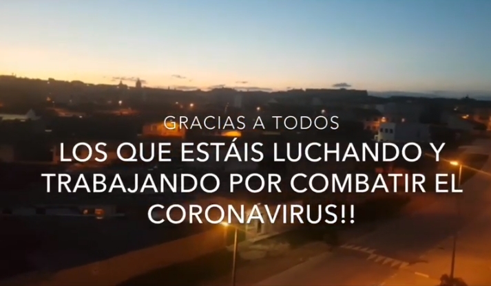 Así sonó la sirena de los Bomberos para apoyar a los profesionales sanitarios  