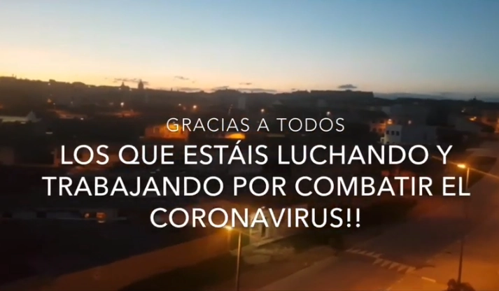 Así sonó la sirena de los Bomberos para apoyar a los profesionales sanitarios  