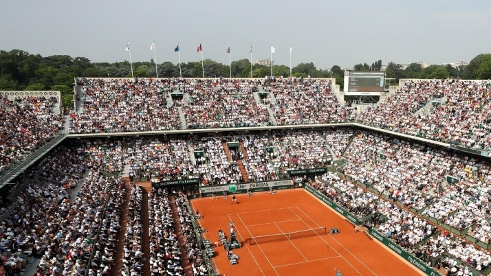 Un partido de Roland Garros