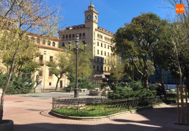 Imagen de la Plaza de los Bandos durante estos días