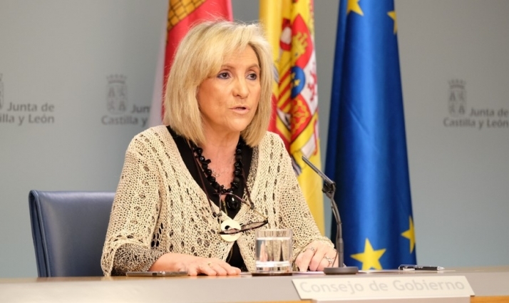 La consejera de Sanidad, Verónica Casado, en una rueda de prensa anterior
