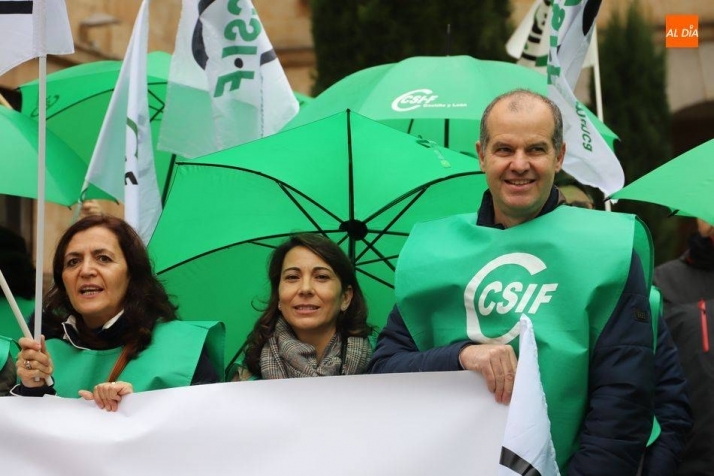 Miembros del CSIF en un acto