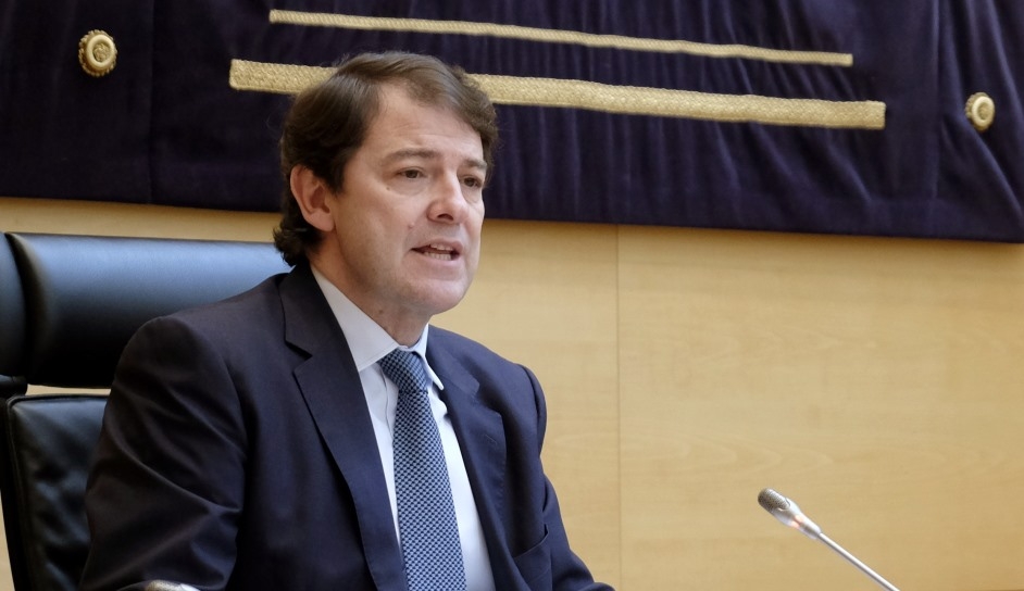 El presidente de la Junta de Catilla y León, Alfonso Fernández Mañueco