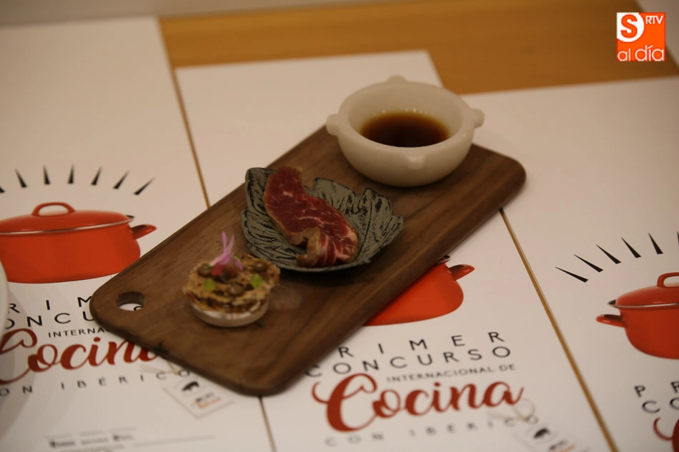 Plato presentado en el Concurso de Cocina con Ibérico / Archivo