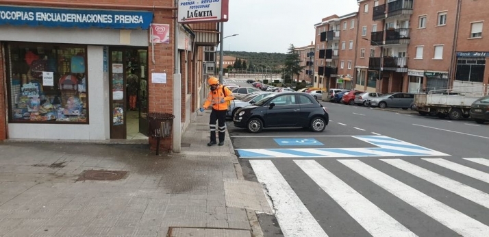 Trabajos de desinfección en El Encinar