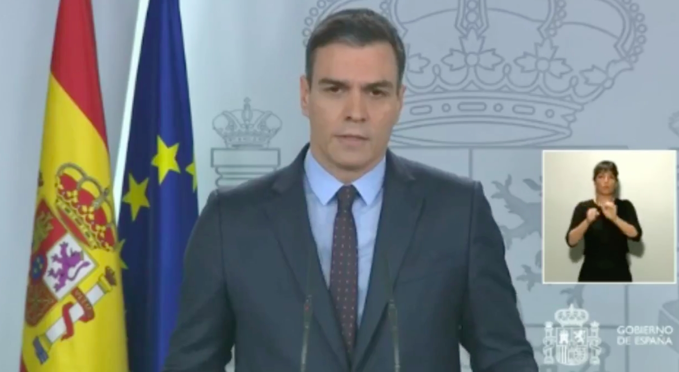 El presidente del Gobierno, Pedro Sánchez