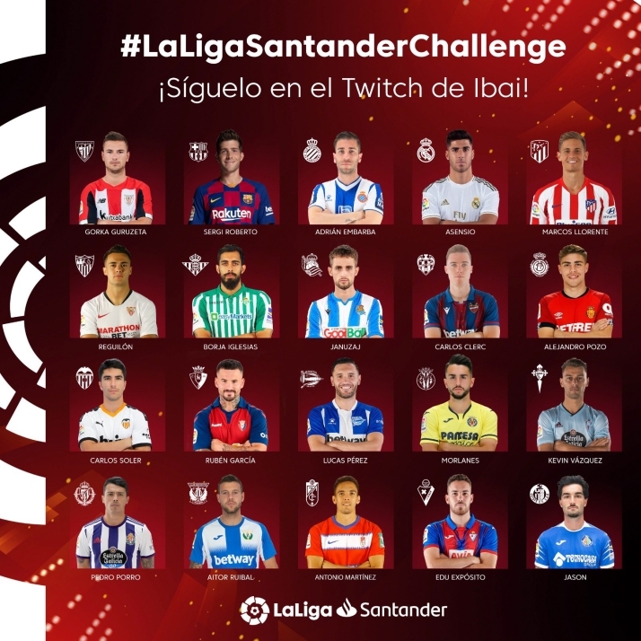 LaLiga Santander dona 100.000 euros a la iniciativa solidaria liderada por Ibai Llanos