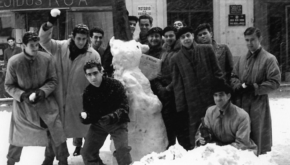 La nevadas de antes en la capital charra