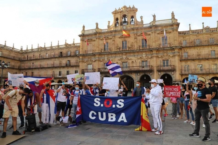 Foto 11 - Cubanos residentes en Salamanca apoyan en la distancia las protestas contra el Gobierno en Cuba  