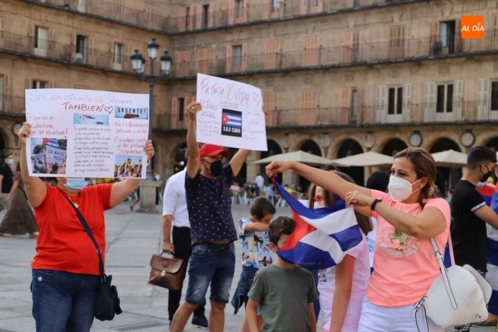 Foto 9 - Cubanos residentes en Salamanca apoyan en la distancia las protestas contra el Gobierno en Cuba  
