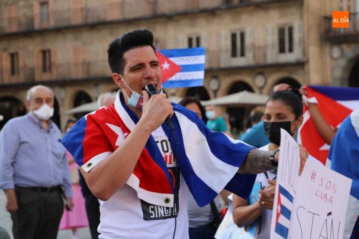 Foto 8 - Cubanos residentes en Salamanca apoyan en la distancia las protestas contra el Gobierno en Cuba  