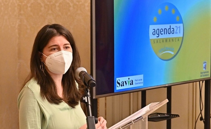 La concejala de Medio Ambiente, Parques y Jardines, Miryam Rodríguez, en rueda de prensa este jueves