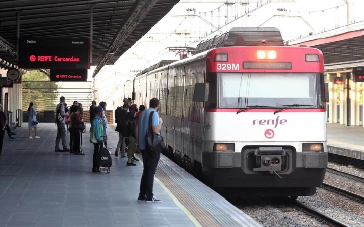 Llegada de tren. Foto: EP