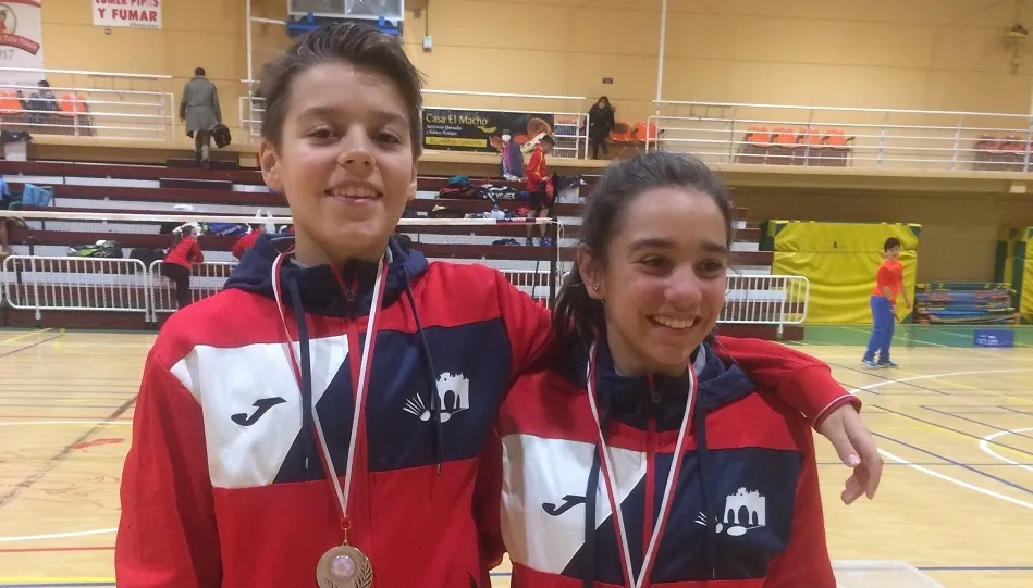 Guillermo e Irene, antes de la competición.