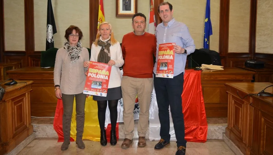 Presentación de los partidos de los equipos nacionales de balonmano de España y Polonia