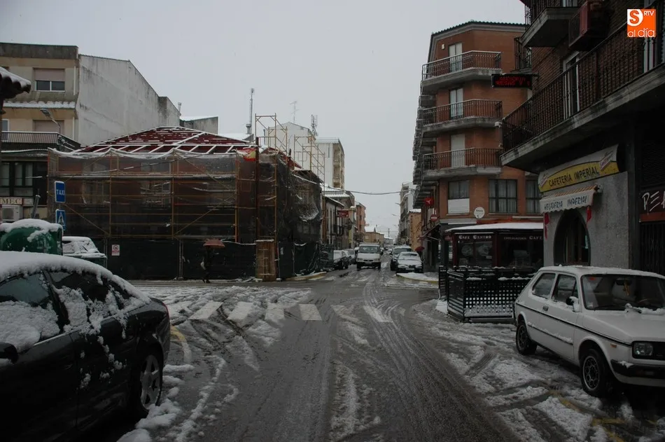 Foto 4 - La nieve sorprende en las Arribes con 12 cent&iacute;metros de espesor en Vitigudino  
