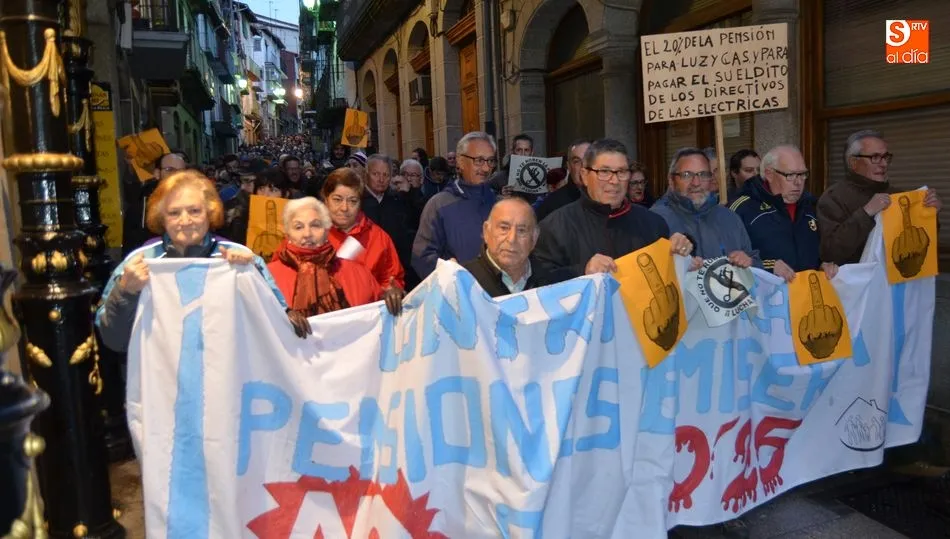 Manifestación en Béjar por unas pensiones dignas
