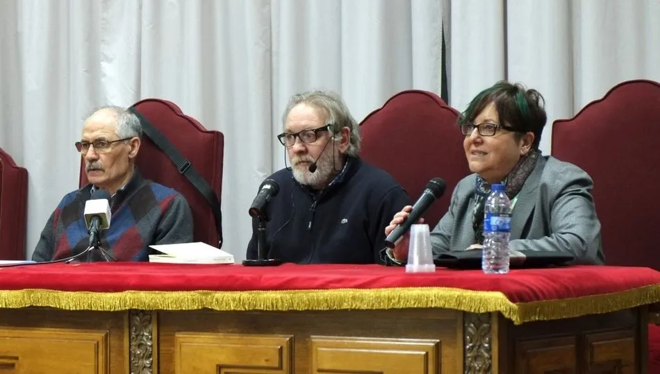 De i. a d. Antonio Gutiérrez Turrión, Luis Felipe Comendador, Josefa Montero