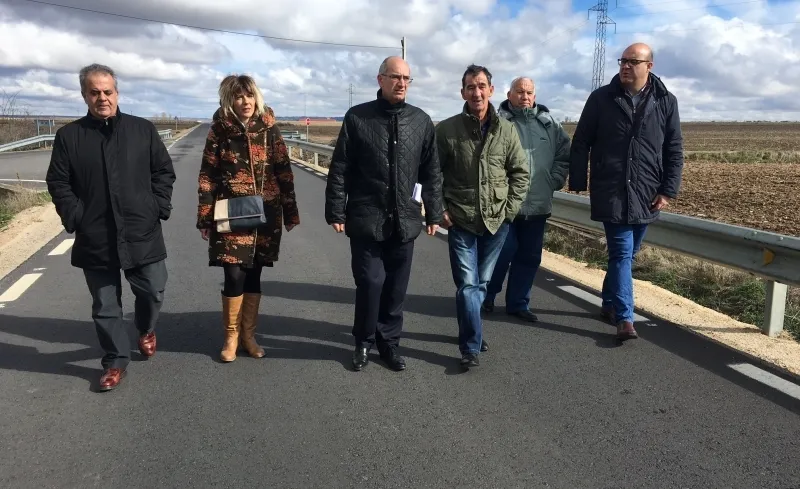 El presidente de la Diputación ha visitado las mejoras realizadas en la carretera