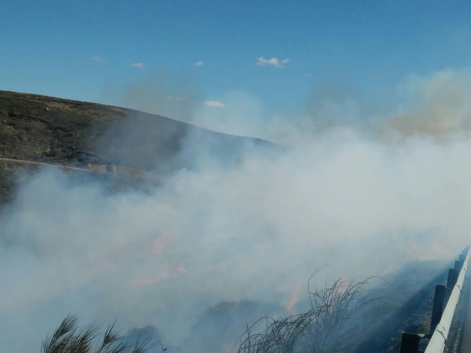 Foto 3 - Un incendio se queda a las puertas de los grabados Patrimonio de la Humanidad de Siega Verde  