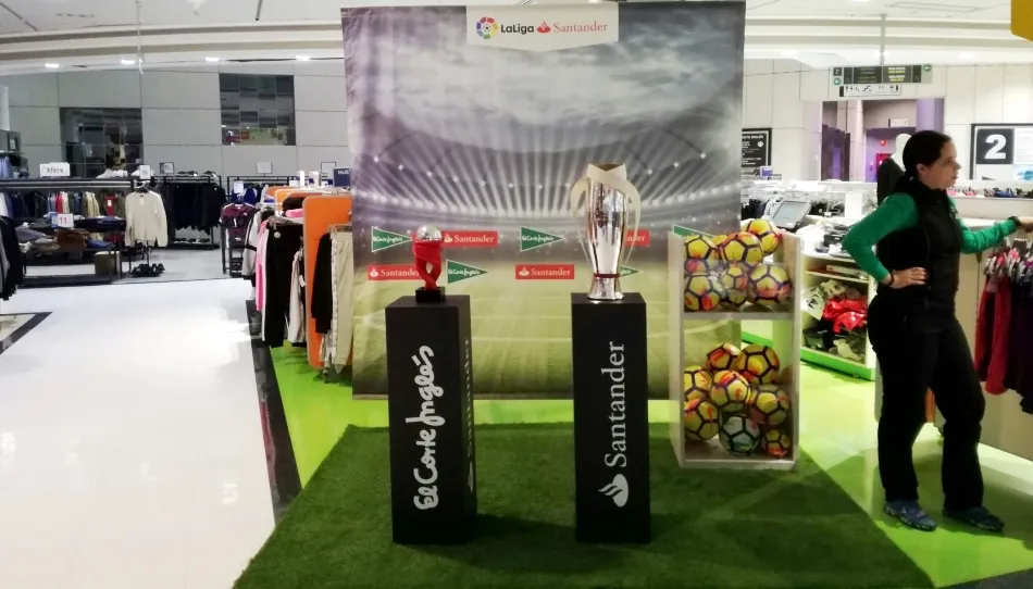 Trofeos que se pueden ver en El Corte Inglés