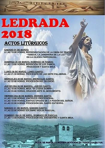 Foto 4 - Ledrada se sumerge en la Semana Santa a partir de ma&ntilde;ana